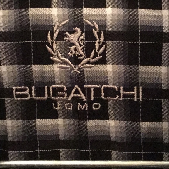 BUGATCHI Uomo Shaped Fit Button Down Men's Shirt - Picture 7 of 7